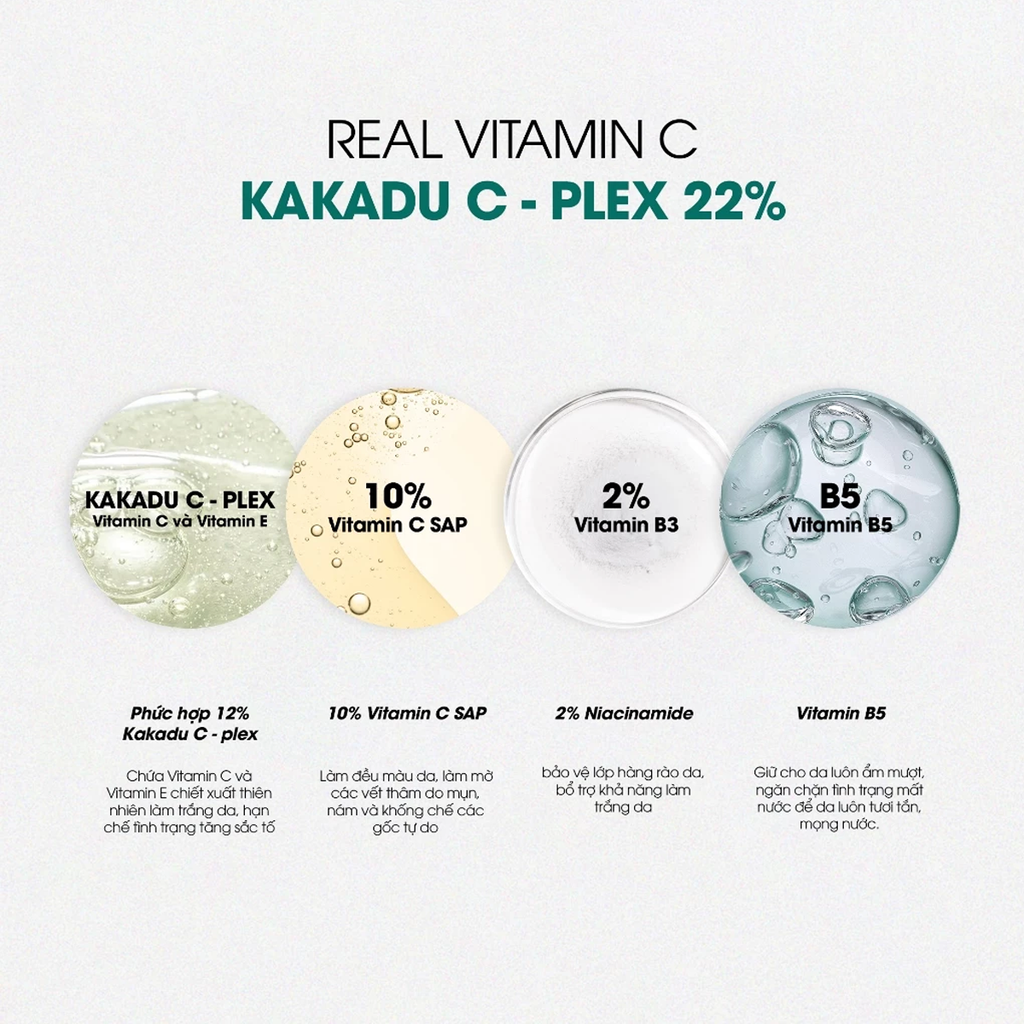 Tinh Chất Neogen Real Vitamin C 22% Vitamin C & Kakadu C-Plex Serum 32g