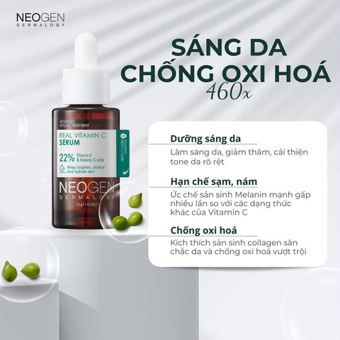 Tinh Chất Neogen Real Vitamin C 22% Vitamin C & Kakadu C-Plex Serum 32g