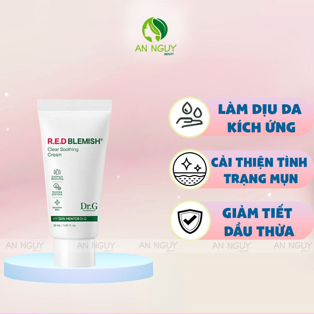 Kem Dưỡng Da Dr.G Red Blemish Clear Soothing Cream Cho Da Nhạy Cảm