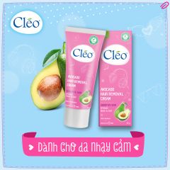 Kem Tẩy Lông Cléo Avocado Hair Removal Cream Chiết Xuất Trái Bơ 50g