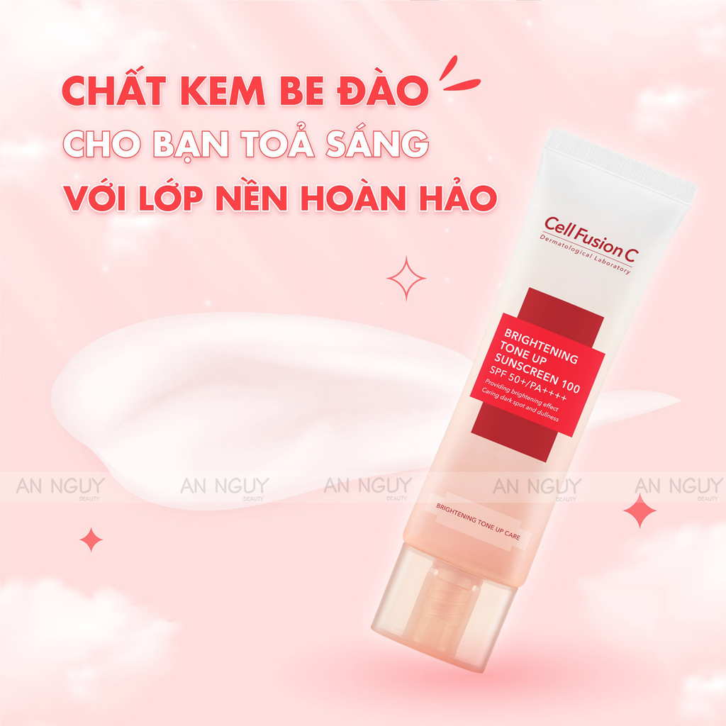 Kem Chống Nắng Cell Fusion C Brightening Tone Up Sunscreen 100 SPF50+ PA ++++ Nâng Tông Da