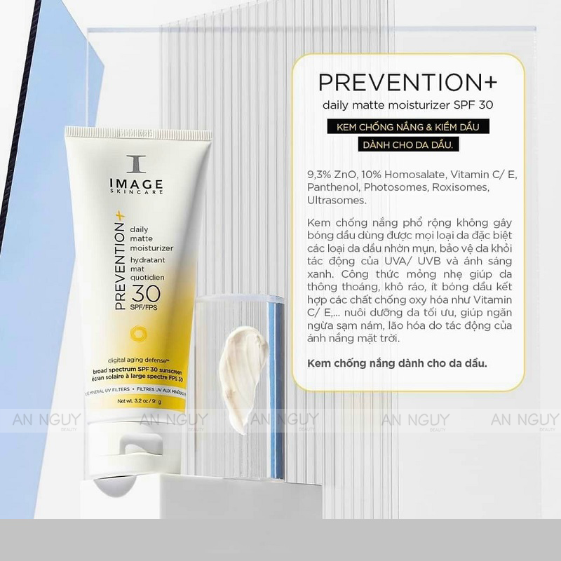 Kem Chống Nắng Image Skincare Prevention+ Daily Matte Moisturizer SPF30 Kiềm Dầu Hiệu Quả 91g