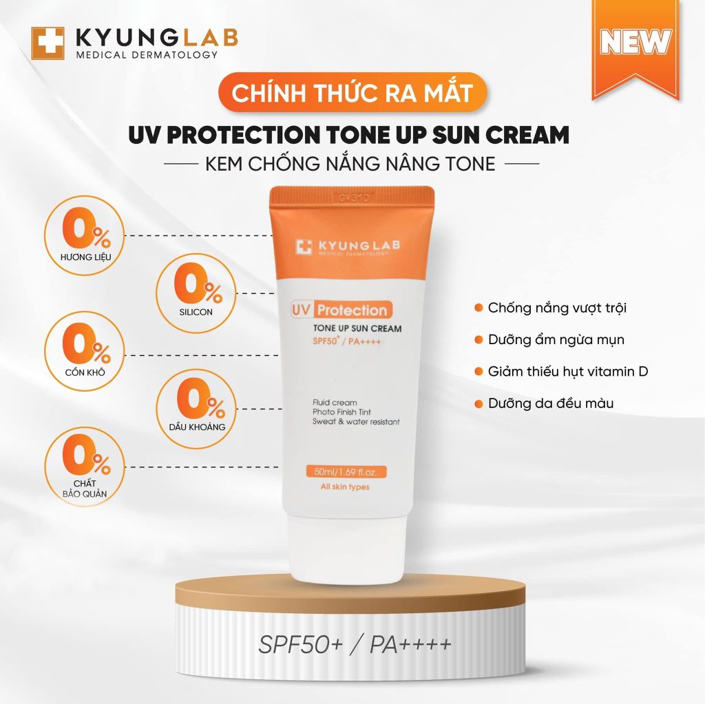 Kem Chống Nắng Kyung Lab UV Protection Tone Up Sun Cream Bảo Vệ Da Tối Ưu 50ml