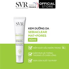 Kem Dưỡng SVR Sebiaclear Mat + Pores Làm Giảm Mụn, Se Khít Lỗ Chân Lông 40ml