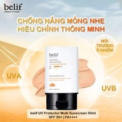 Kem Chống Nắng Belif UV Protector Multi Sunscreen SPF50+ PA++++ Nâng Tông Da 50ml