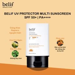 Kem Chống Nắng Belif UV Protector Multi Sunscreen SPF50+ PA++++ Nâng Tông Da 50ml