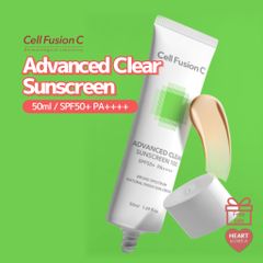 Kem Chống Nắng Cell Fusion C Advanced Clear Sunscreen 100 SPF50+ PA++++ Kiềm Dầu 50ml