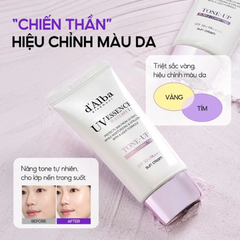 Kem Chống Nắng d'Alba UV Essence Waterfull+ Tone Up SPF50+ PA++++ Sun Cream Nâng Tone 50ml