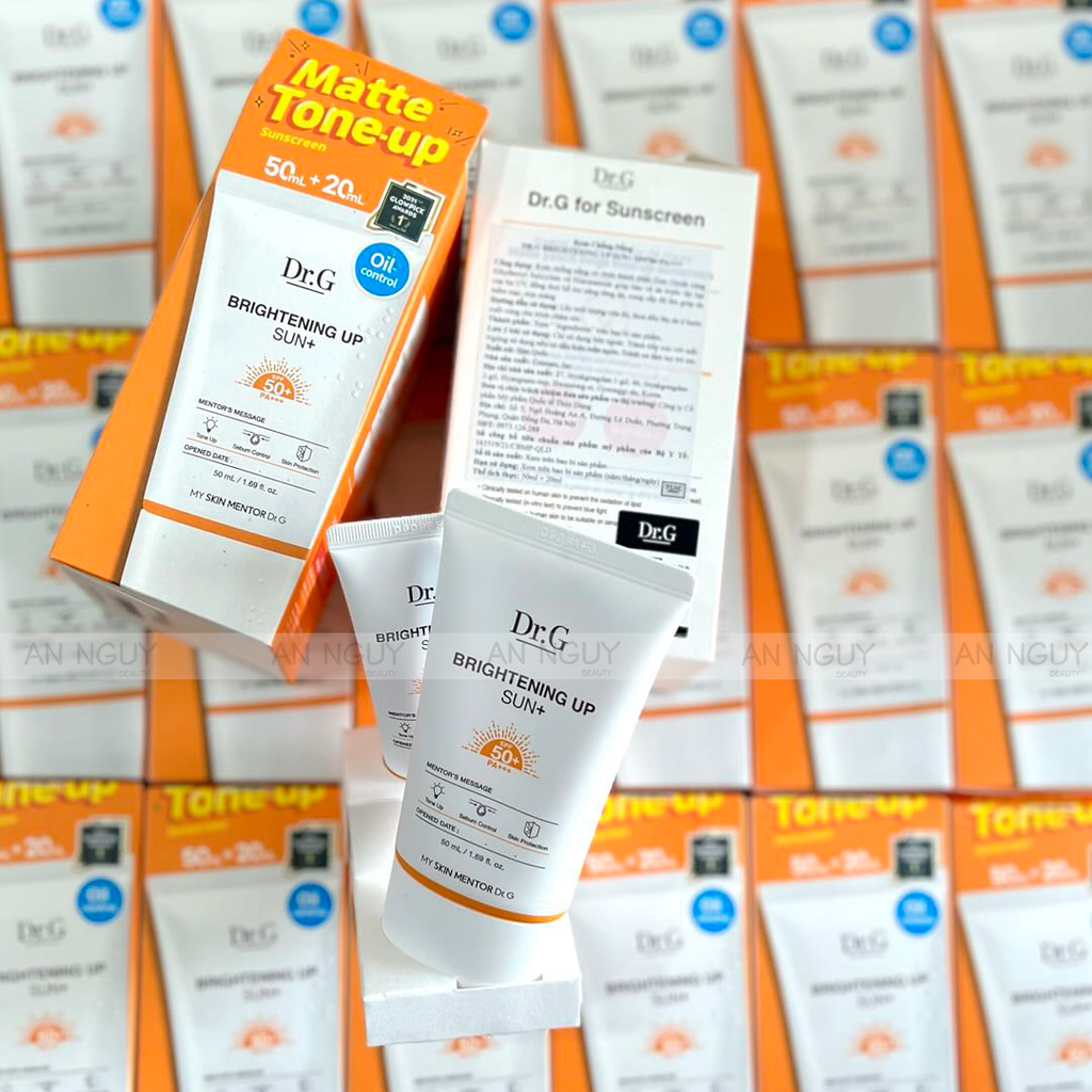 Combo 2 Kem Chống Nắng Dr.G Brightening Up Sun+ SPF50+ PA+++ Nâng Tông Da 50ml + 20ml