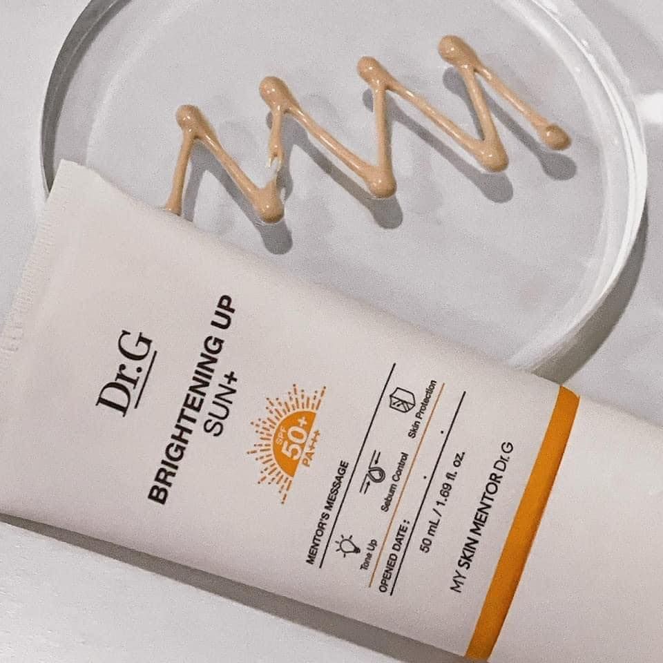 Combo 2 Kem Chống Nắng Dr.G Brightening Up Sun+ SPF50+ PA+++ Nâng Tông Da 50ml + 20ml