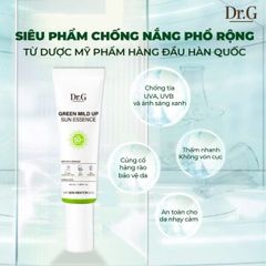 Kem Chống Nắng Dr.G Green Mild Up Sun Essence Dưỡng Ẩm, Làm Mềm Da 50ml