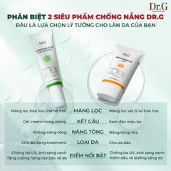 Kem Chống Nắng Dr.G Green Mild Up Sun Essence Dưỡng Ẩm, Làm Mềm Da 50ml