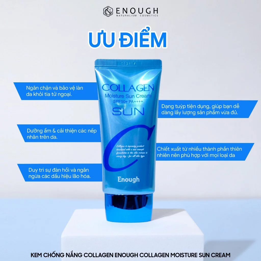 Kem Chống Nắng Enough Collagen Moisture Sun Cream SPF50+ PA++++ 50g