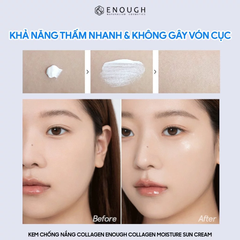 Kem Chống Nắng Enough Collagen Moisture Sun Cream SPF50+ PA++++ 50g