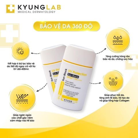 Kem Chống Nắng Kyung Lab UV Protection Sun Block SPF50+/PA++++ Fluid Cream 50ml