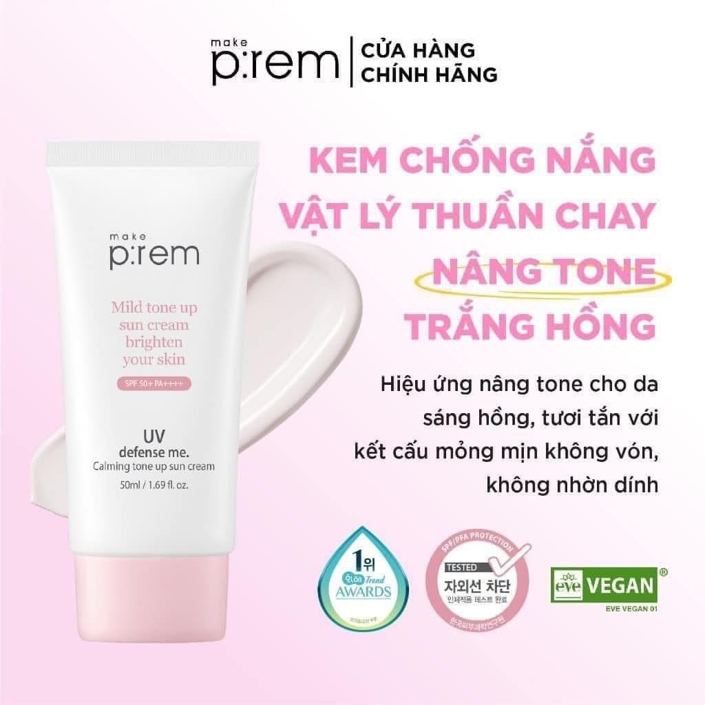 Kem Chống Nắng Make p:rem UV Defense Me Sun Cream 50ml