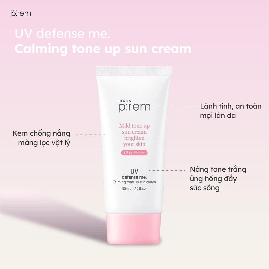 Kem Chống Nắng Make p:rem UV Defense Me Sun Cream 50ml