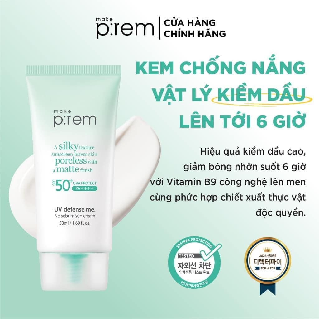 Kem Chống Nắng Make p:rem UV Defense Me Sun Cream 50ml