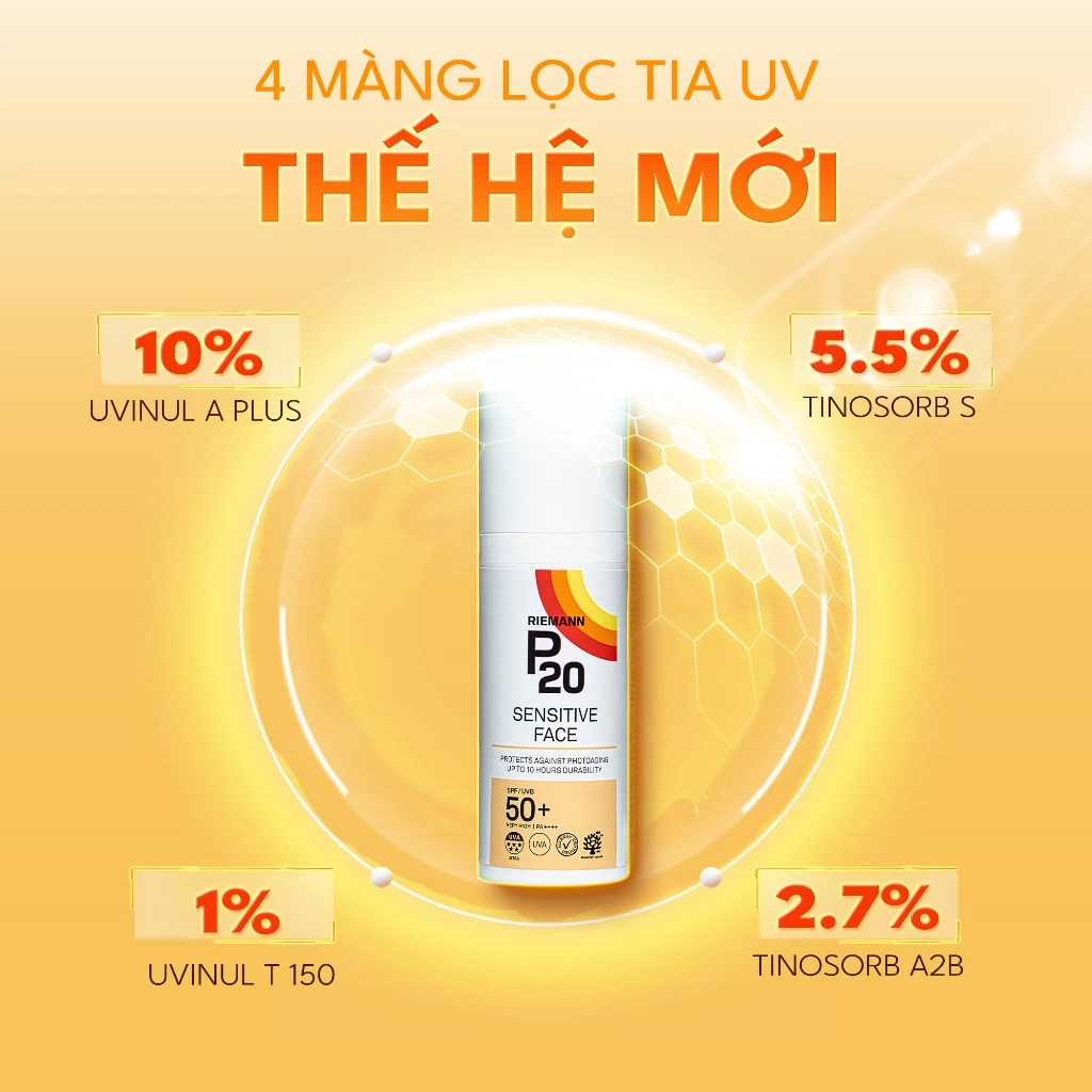 Kem Chống Nắng Riemann P20 Sun Cream SPF50+ PA++++
