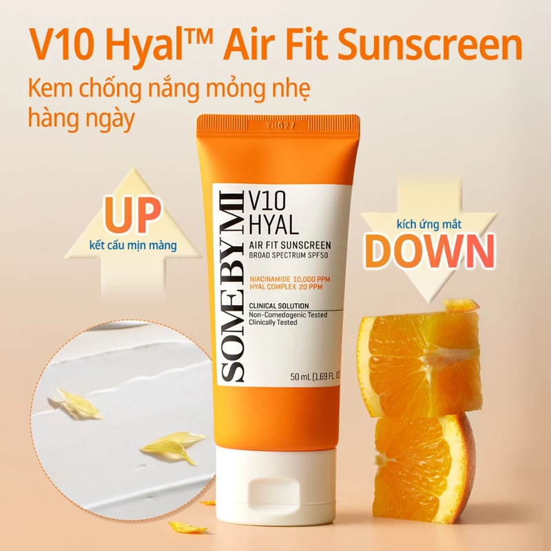 Kem Chống Nắng Some By Mi V10 Hyal Air Fit Sunscreen 50ml