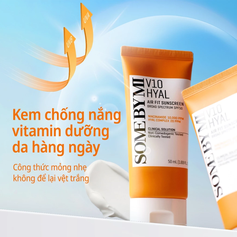 Kem Chống Nắng Some By Mi V10 Hyal Air Fit Sunscreen 50ml