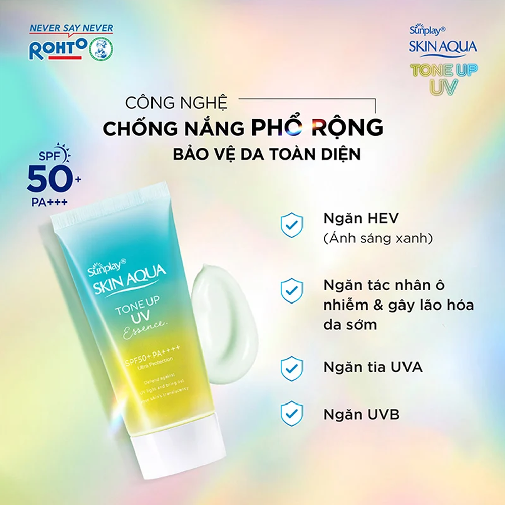 Kem Chống Nắng Sunplay Skin Aqua Tone Up UV Essence SPF50+ PA++++ Hiệu Chỉnh Sắc Da 50gr