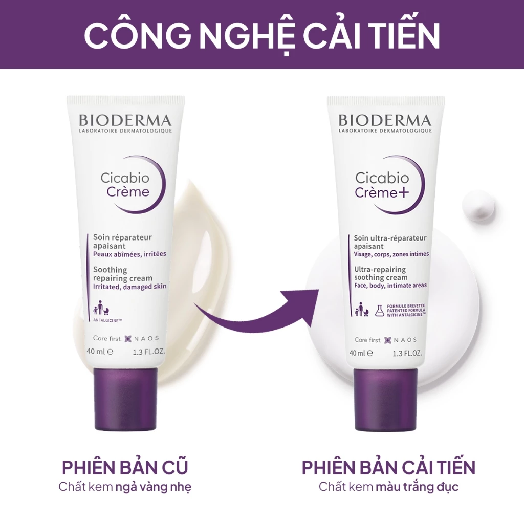 Kem Dưỡng Bioderma Cicabio Creme Làm Dịu Da, Phục Hồi Da Kích Ứng