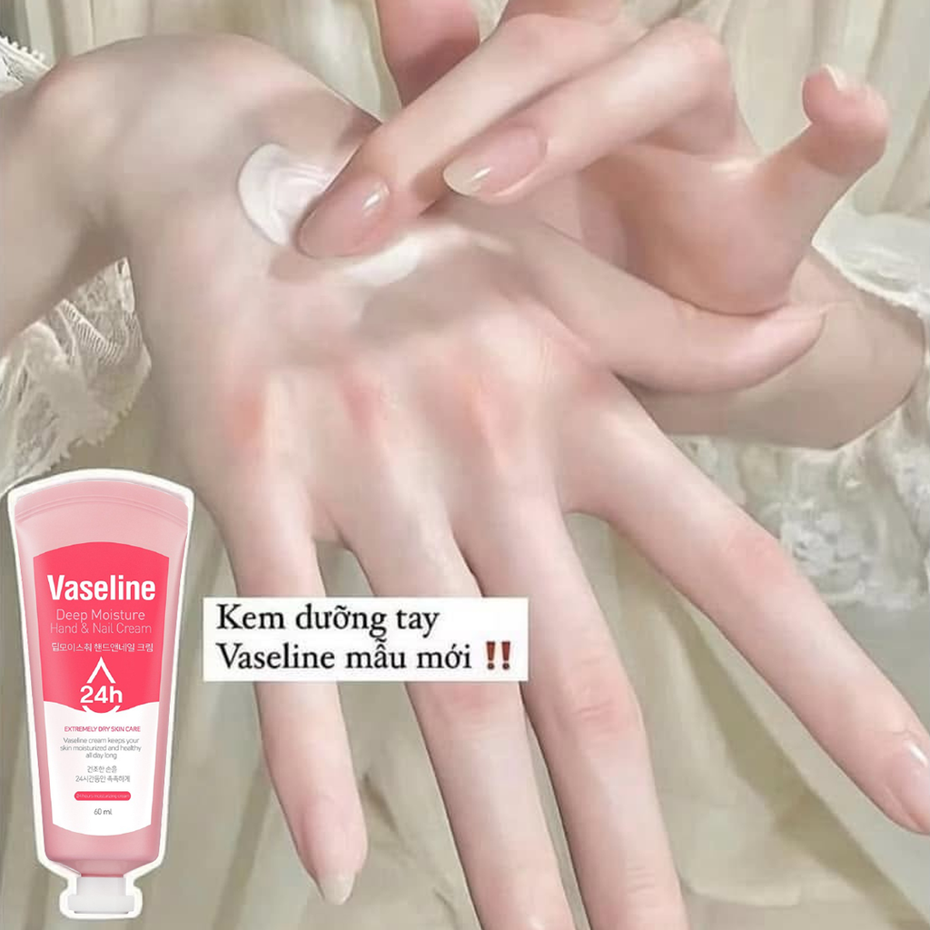 Kem Dưỡng Da Tay Và Móng Vaseline Deep Moisture Hand & Nail Cream 60ml
