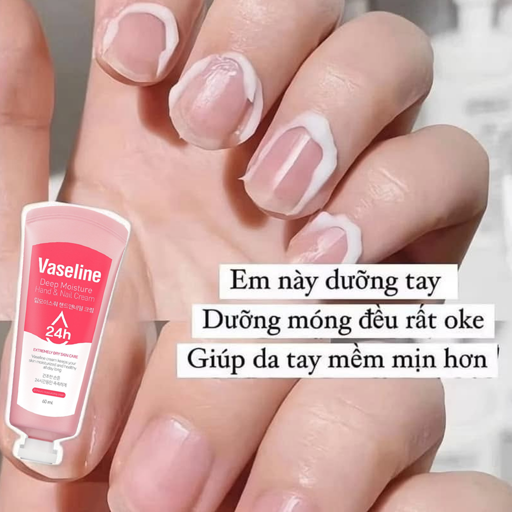 Kem Dưỡng Da Tay Và Móng Vaseline Deep Moisture Hand & Nail Cream 60ml