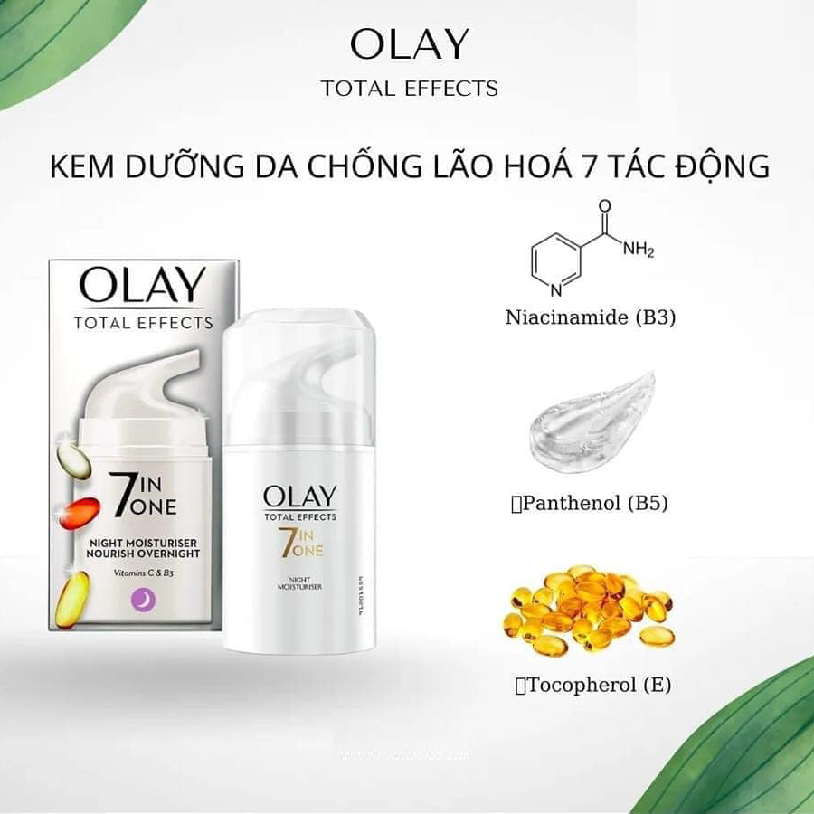 Kem Dưỡng Đêm 7 Tác Dụng Olay Total Effects 7 in 1 Night Firming Moisturiser 37ml