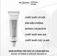 Kem Dưỡng DrCeutics Basic Vitamin A Cream 150.000 IU Làm Sáng, Trẻ Hóa Da