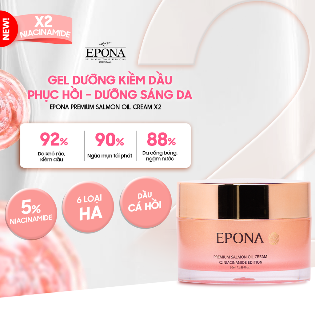 Kem Dưỡng Epona Cream Dưỡng Trắng, Phục Hồi Da 50ml