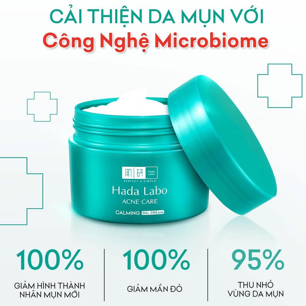 Kem Dưỡng Hada Labo Acne Care Calming Gel Cream Cải Thiện Da Mụn 50g