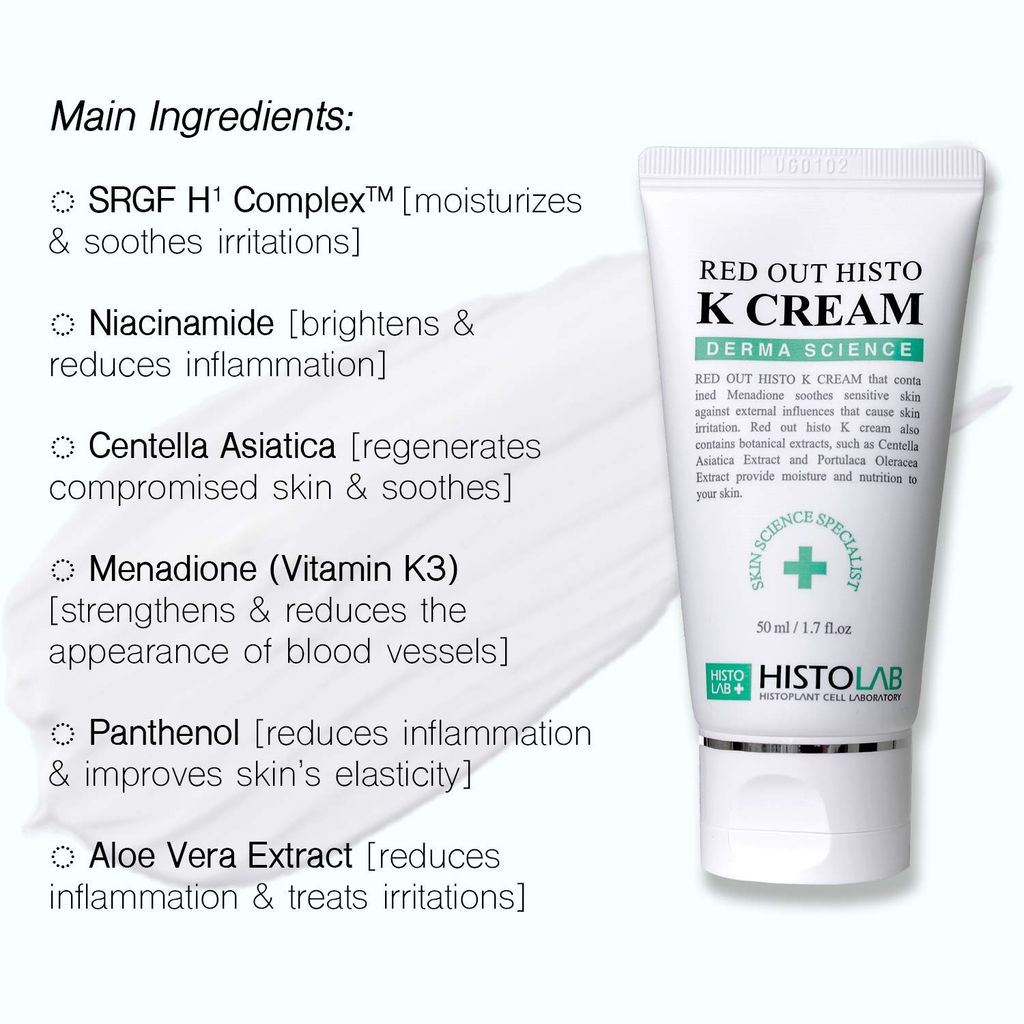 Kem Dưỡng Histolab Red Out Histo K Cream Tái Tạo, Phục Hồi Da 50ml