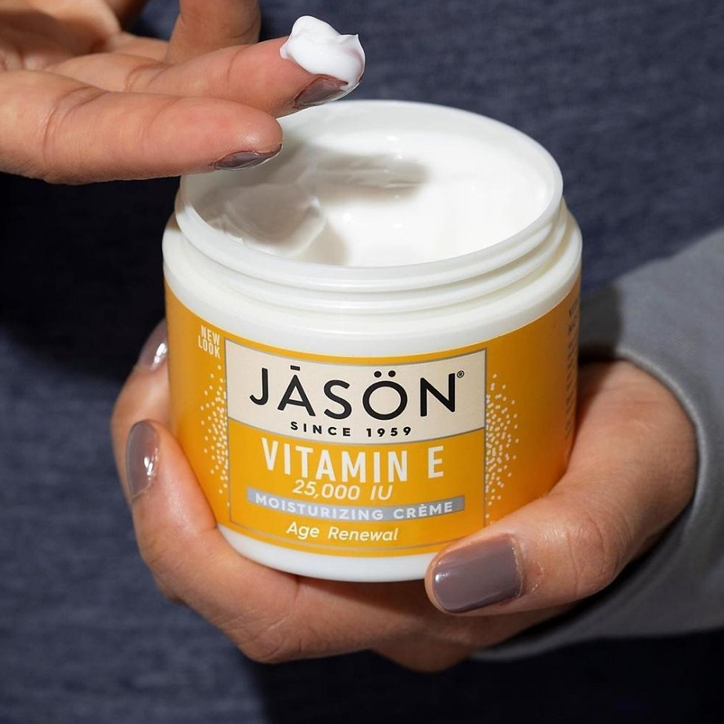 Kem Dưỡng Jason Vitamin E 25000 IU Moisturizing Creme Giữ Ẩm, Phục Hồi Da 113g