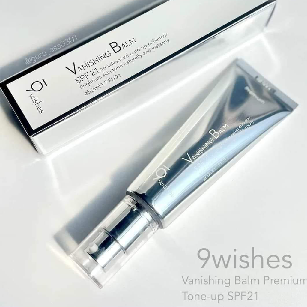 Kem Dưỡng Nâng Tone 9Wishes Vanishing Balm Premium SPF21 50ml