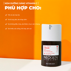 [Date: 04/11/2026] Kem Dưỡng Neogen Real Vita C Cream 22% Vitamin C & Vita C Acerola - Plex Trắng Da, Giảm Thâm 50ml
