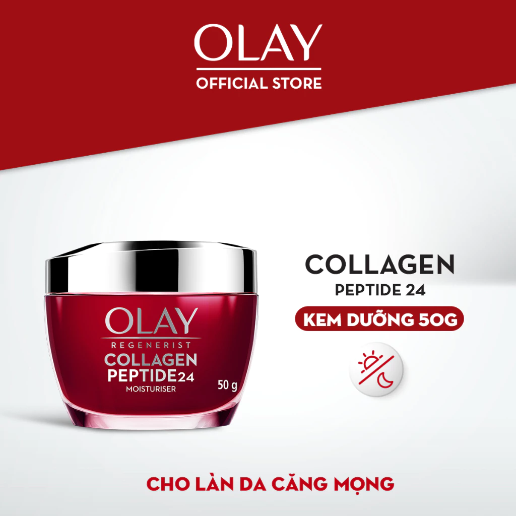 Kem Dưỡng Olay Collagen Peptide 24 Moisturiser Phục Hồi Dấu Hiệu Lão Hóa 50g