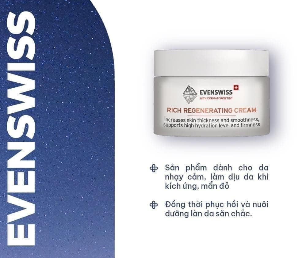 Kem Dưỡng Phục Hồi Evenswiss Rich Regenerating Cream 50ml