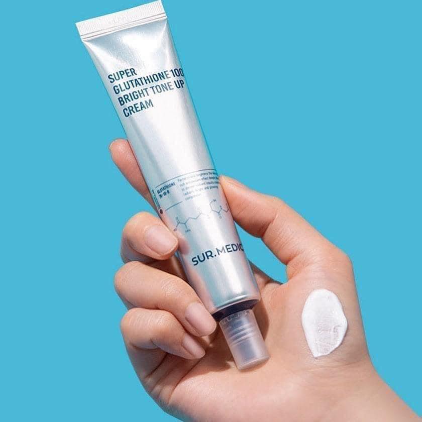 sur.medic super glutathione 100 bright tone up cream Kem Dưỡng Sur.Medic Super Glutathione 100 Bright Tone Up Cream Giúp Nâng  Tông Trắng Da 40mlKem Dưỡng Sur.Medic Super Glutathione 100 Bright Tone Up  Cream 40ml – annguy.beauty