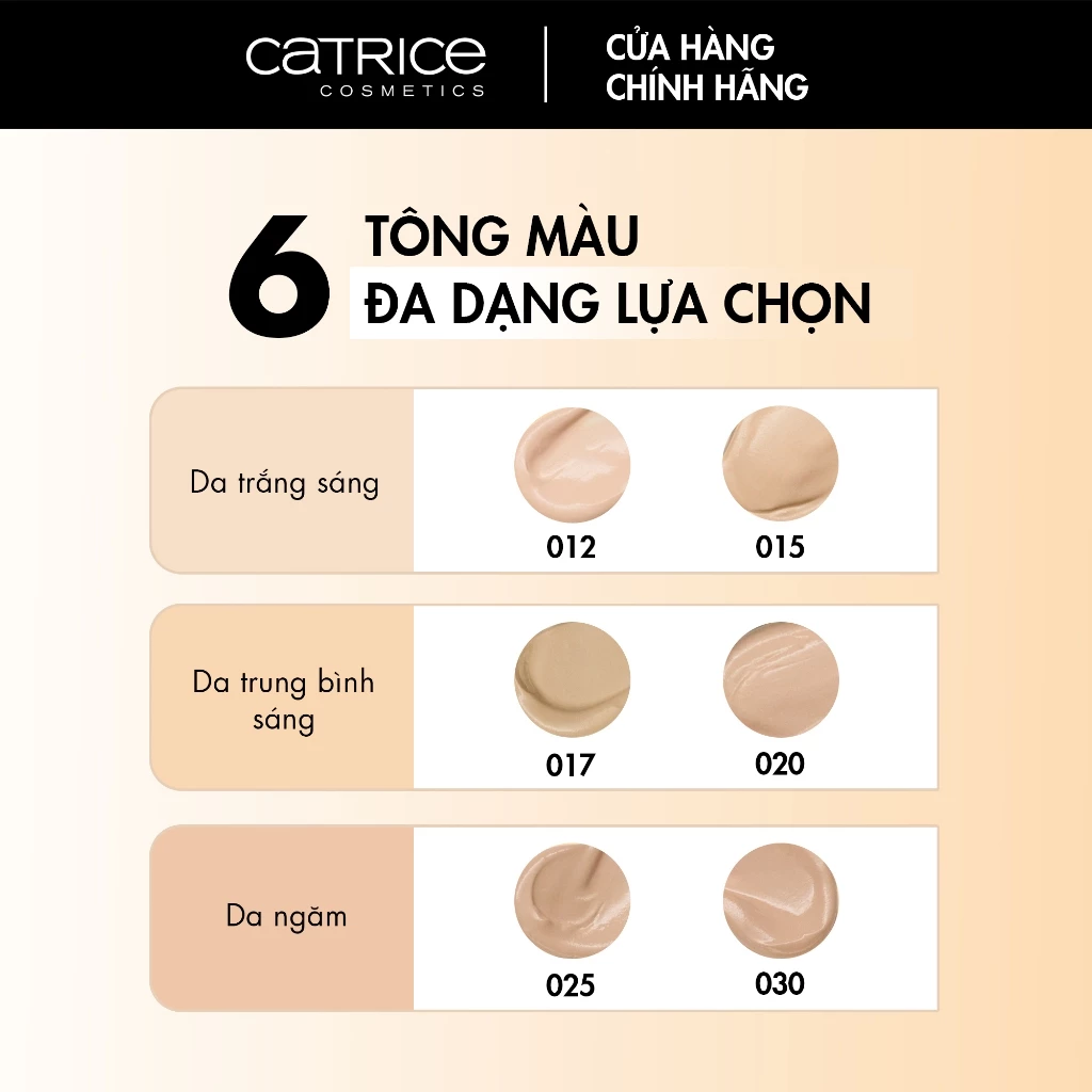Kem Nền Catrice Invisible Cover Foundation Mịn Lì, Mỏng Nhẹ 30ml