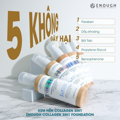 Kem Nền Enough Collagen Whitening Moisture Foundation 3in1 100ml #Tone21
