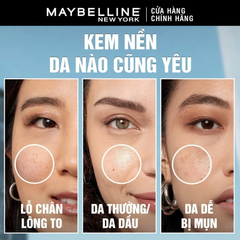 Kem Nền Maybelline Fit Me Matte + Poreless Foundation Mịn Nhẹ, Kiềm Dầu 30ml