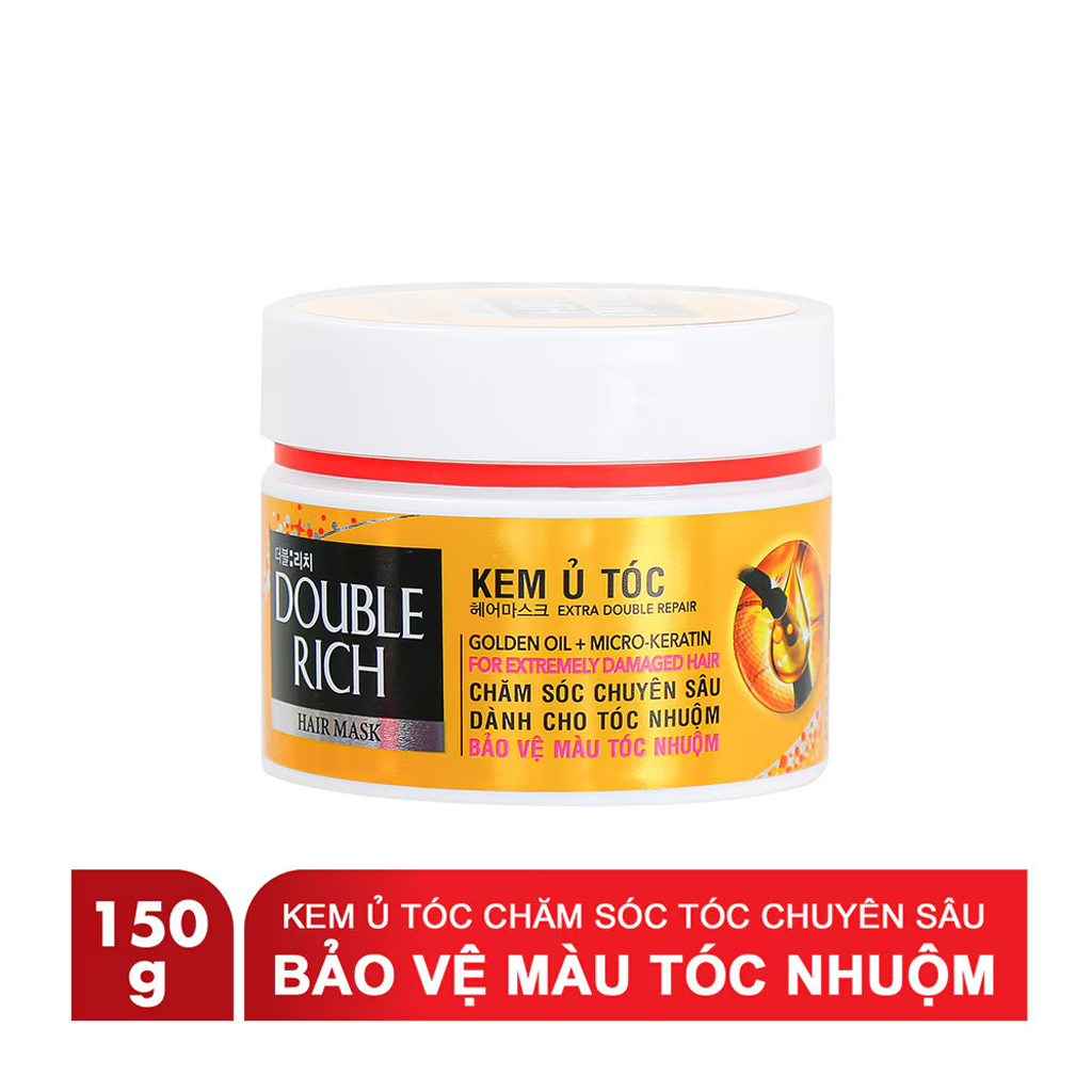 Kem Ủ Tóc Double Rich Hair Mask Chăm Tóc Chuyên Sâu 150g