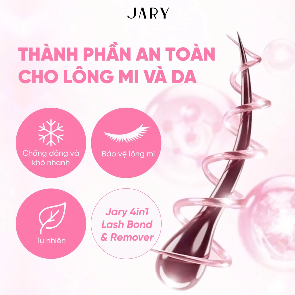 Keo Dán Mi 2 Đầu Jary 4in1 Lash Bond & Remover 4g