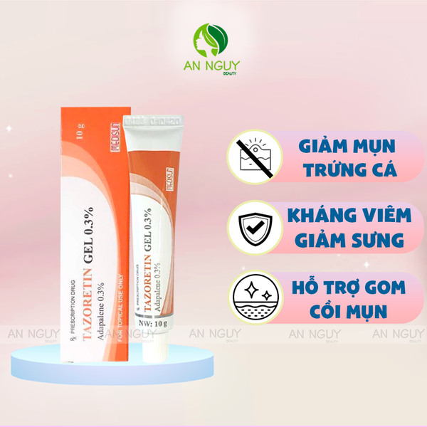 Gel Giảm Mụn Tazoretin Gel Trị Mụn Trứng Cá