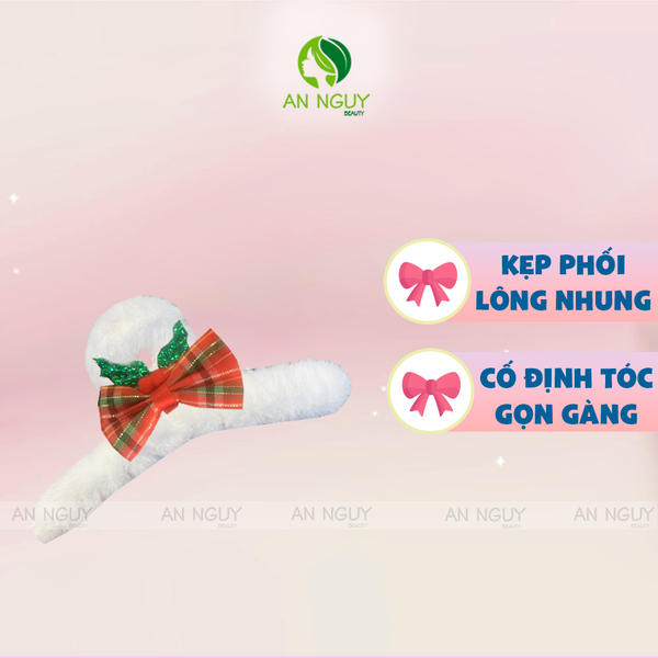 Kẹp Tóc Phối Lông Nhung Xinh Xắn