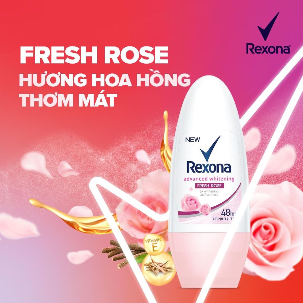 Lăn Khử Mùi Rexona Motionsense Mát Lạnh Sảng Khoái Cho Nữ 50ml