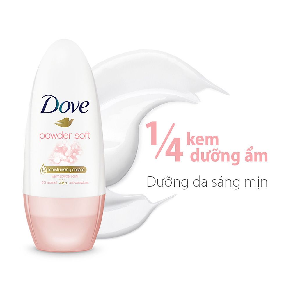 Lăn Khử Mùi Dove Ngăn Mồ Hôi, Khử Mùi Cơ Thể Hiệu Quả 40ml