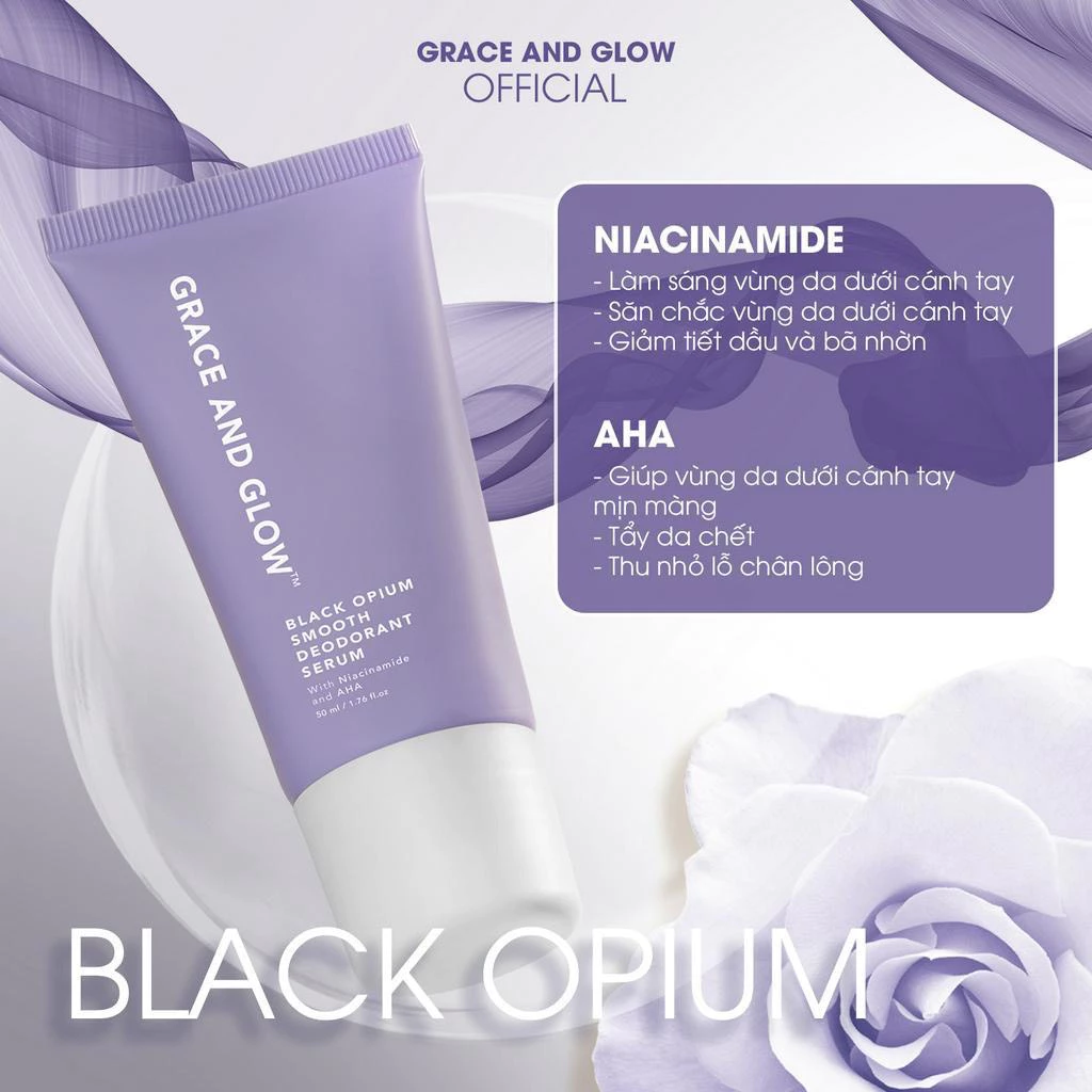 Lăn Khử Mùi Grace And Glow Black Opium Smooth Deodorant Serum 50ml